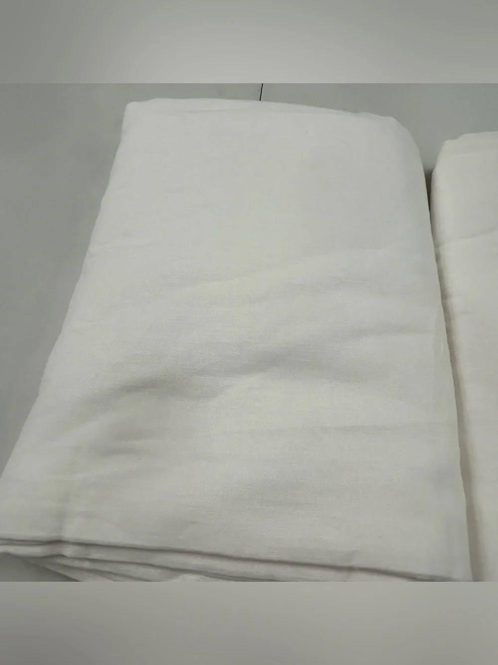 NWOT QUINCE Set Of 2 48x108 European Linen Curtains Cream 8813